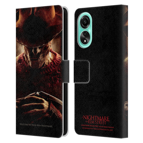 A Nightmare On Elm Street (2010) Graphics Freddy Key Art Leather Book Wallet Case Cover For OPPO A78 5G