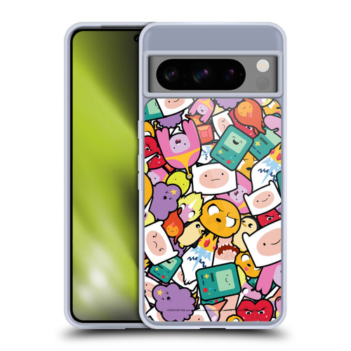 Adventure Time Graphics Pattern Soft Gel Case for Google Pixel 8 Pro