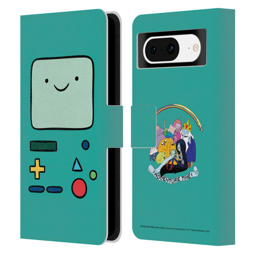 Adventure Time Graphics BMO Leather Book Wallet Case Cover For Google Pixel 8