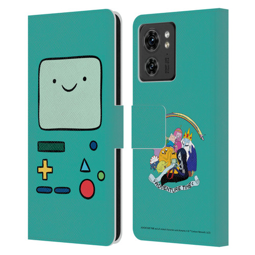 Adventure Time Graphics BMO Leather Book Wallet Case Cover For Motorola Moto Edge 40