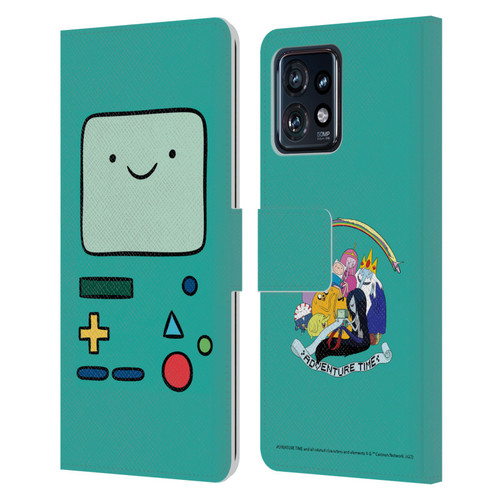 Adventure Time Graphics BMO Leather Book Wallet Case Cover For Motorola Moto Edge 40 Pro