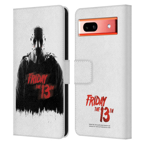 Friday the 13th 2009 Graphics Jason Voorhees Key Art Leather Book Wallet Case Cover For Google Pixel 7a
