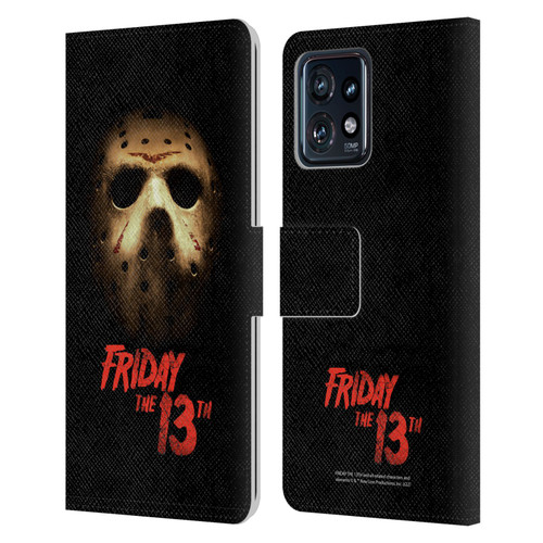 Friday the 13th 2009 Graphics Jason Voorhees Poster Leather Book Wallet Case Cover For Motorola Moto Edge 40 Pro