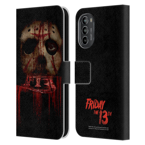 Friday the 13th 2009 Graphics Jason Voorhees Leather Book Wallet Case Cover For Motorola Moto G82 5G