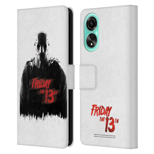 Friday the 13th 2009 Graphics Jason Voorhees Key Art Leather Book Wallet Case Cover For OPPO A78 5G