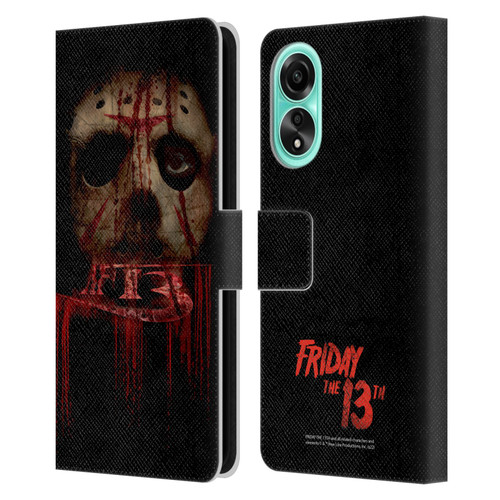 Friday the 13th 2009 Graphics Jason Voorhees Leather Book Wallet Case Cover For OPPO A78 5G