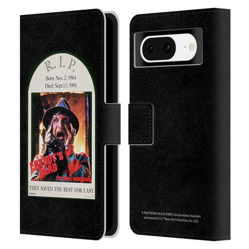 A Nightmare On Elm Street: Freddy's Dead Graphics The Final Nightmare Leather Book Wallet Case Cover For Google Pixel 8