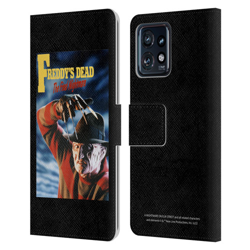 A Nightmare On Elm Street: Freddy's Dead Graphics Poster Leather Book Wallet Case Cover For Motorola Moto Edge 40 Pro