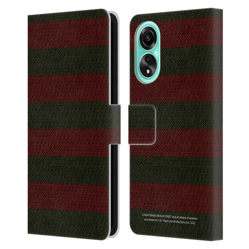 A Nightmare On Elm Street: Freddy's Dead Graphics Sweater Pattern Leather Book Wallet Case Cover For OPPO A78 5G