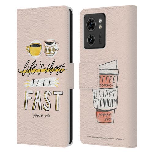 Gilmore Girls Graphics Life's Short Talk Fast Leather Book Wallet Case Cover For Motorola Moto Edge 40