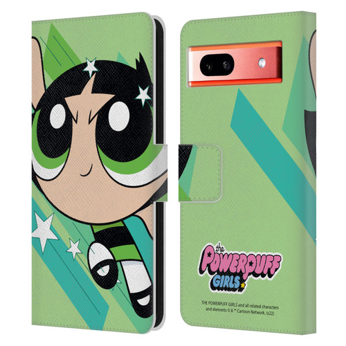 The Powerpuff Girls Graphics Buttercup Leather Book Wallet Case Cover For Google Pixel 7a