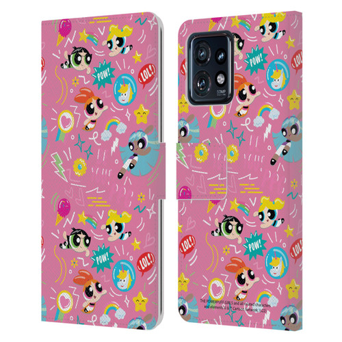 The Powerpuff Girls Graphics Icons Leather Book Wallet Case Cover For Motorola Moto Edge 40 Pro