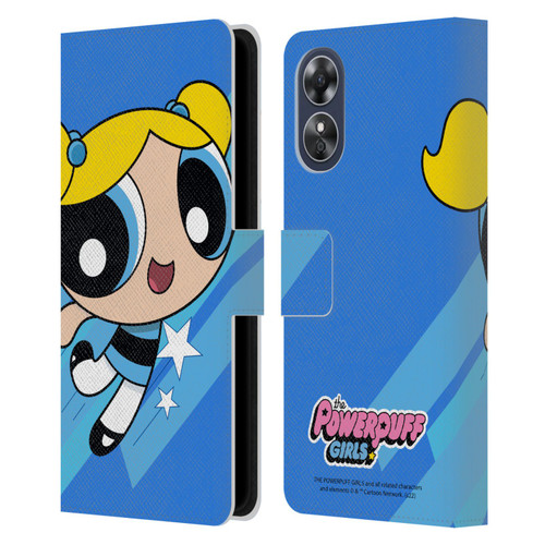 The Powerpuff Girls Graphics Bubbles Leather Book Wallet Case Cover For OPPO A17