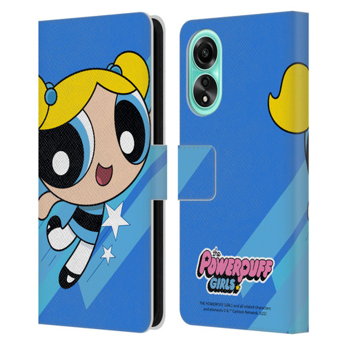 The Powerpuff Girls Graphics Bubbles Leather Book Wallet Case Cover For OPPO A78 5G
