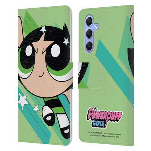 The Powerpuff Girls Graphics Buttercup Leather Book Wallet Case Cover For Samsung Galaxy A34 5G