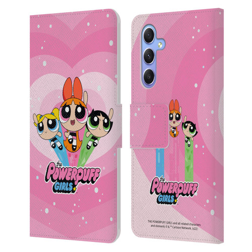 The Powerpuff Girls Graphics Group Leather Book Wallet Case Cover For Samsung Galaxy A34 5G