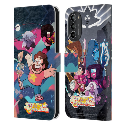 Steven Universe Graphics Characters Leather Book Wallet Case Cover For Motorola Moto G82 5G