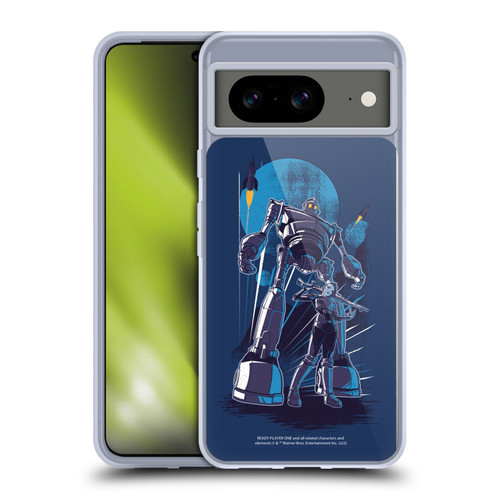 Ready Player One Graphics Iron Giant Soft Gel Case for Google Pixel 8
