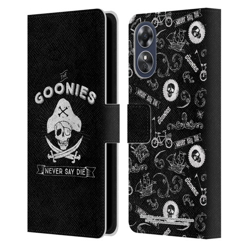 The Goonies Graphics Logo Leather Book Wallet Case Cover For OPPO A17