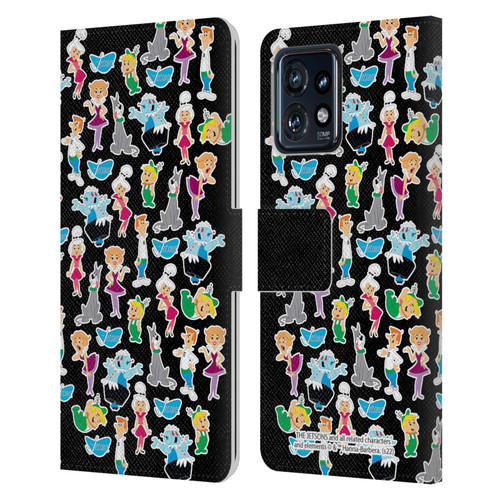 The Jetsons Graphics Pattern Leather Book Wallet Case Cover For Motorola Moto Edge 40 Pro