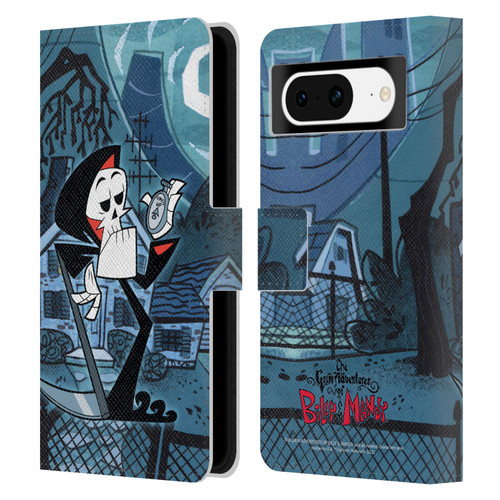 The Grim Adventures of Billy & Mandy Graphics Grim Leather Book Wallet Case Cover For Google Pixel 8