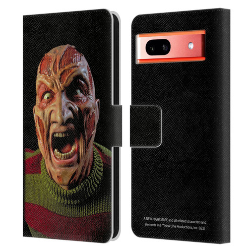 A Nightmare On Elm Street: New Nightmare Graphics Freddy Leather Book Wallet Case Cover For Google Pixel 7a