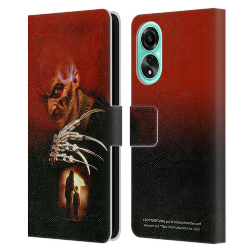 A Nightmare On Elm Street: New Nightmare Graphics Poster Leather Book Wallet Case Cover For OPPO A78 5G