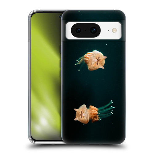 Pixelmated Animals Surreal Pets Jellyfish Cats Soft Gel Case for Google Pixel 8