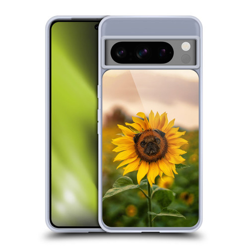 Pixelmated Animals Surreal Pets Pugflower Soft Gel Case for Google Pixel 8 Pro