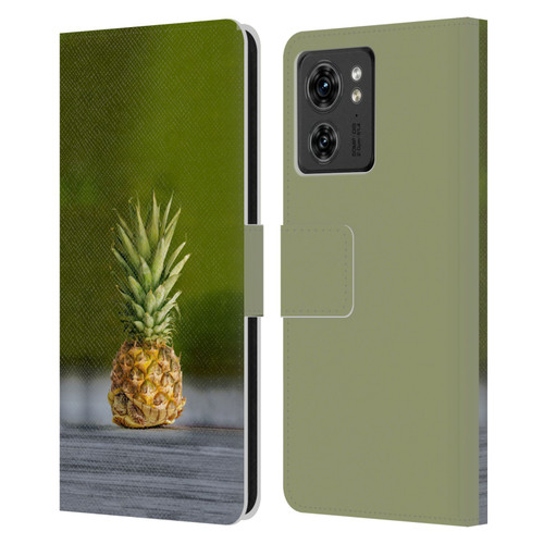 Pixelmated Animals Surreal Pets Pineapple Turtle Leather Book Wallet Case Cover For Motorola Moto Edge 40
