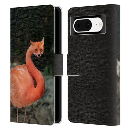 Pixelmated Animals Surreal Wildlife Foxmingo Leather Book Wallet Case Cover For Google Pixel 8