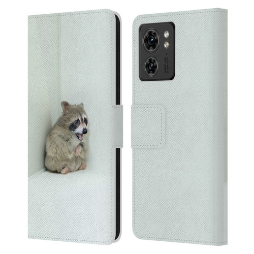 Pixelmated Animals Surreal Wildlife Hamster Raccoon Leather Book Wallet Case Cover For Motorola Moto Edge 40