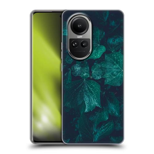 PLdesign Flowers And Leaves Dark Emerald Green Ivy Soft Gel Case for OPPO Reno10 5G / Reno10 Pro 5G