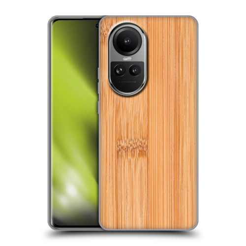 PLdesign Wood And Rust Prints Light Brown Bamboo Soft Gel Case for OPPO Reno10 5G / Reno10 Pro 5G