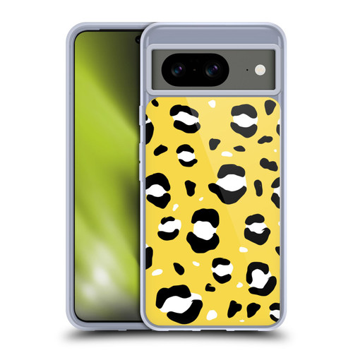 Grace Illustration Animal Prints Yellow Leopard Soft Gel Case for Google Pixel 8