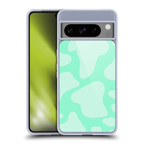 Grace Illustration Cow Prints Mint Green Soft Gel Case for Google Pixel 8 Pro