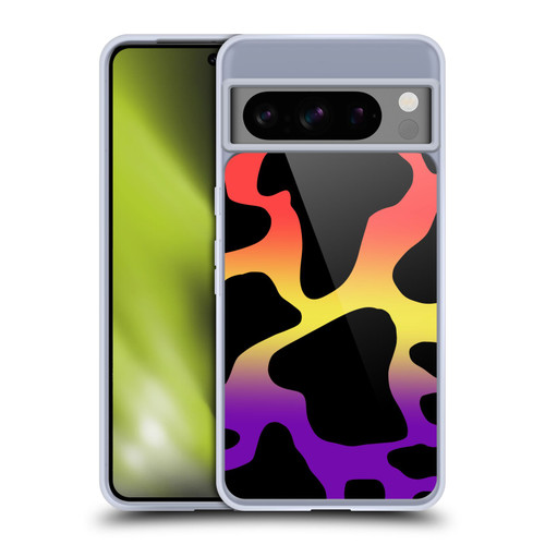Grace Illustration Cow Prints Sunset Soft Gel Case for Google Pixel 8 Pro