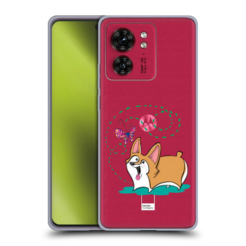 Grace Illustration Dogs Corgi Soft Gel Case for Motorola Moto Edge 40