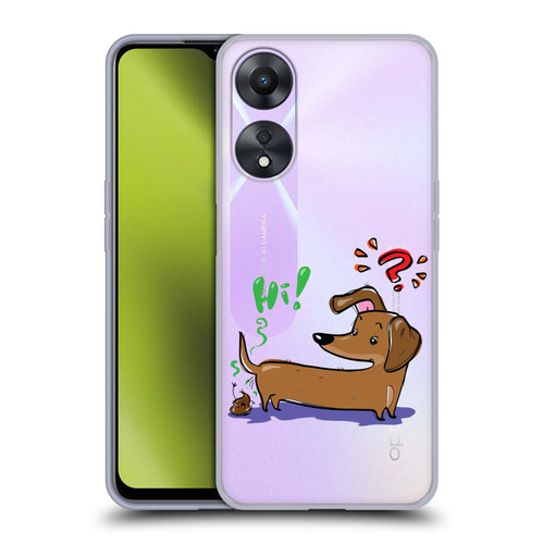 Grace Illustration Dogs Dachshund Soft Gel Case for OPPO A78 4G