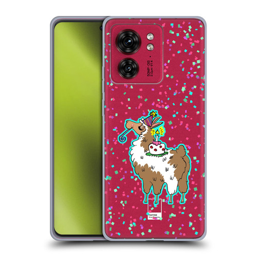 Grace Illustration Llama Birthday Soft Gel Case for Motorola Moto Edge 40