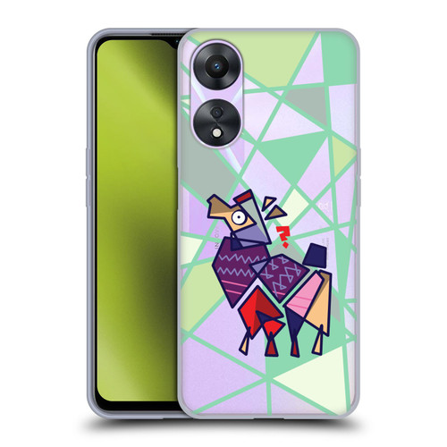 Grace Illustration Llama Cubist Soft Gel Case for OPPO A78 4G