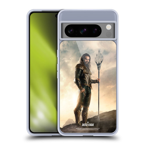 Justice League Movie Character Posters Aquaman Soft Gel Case for Google Pixel 8 Pro