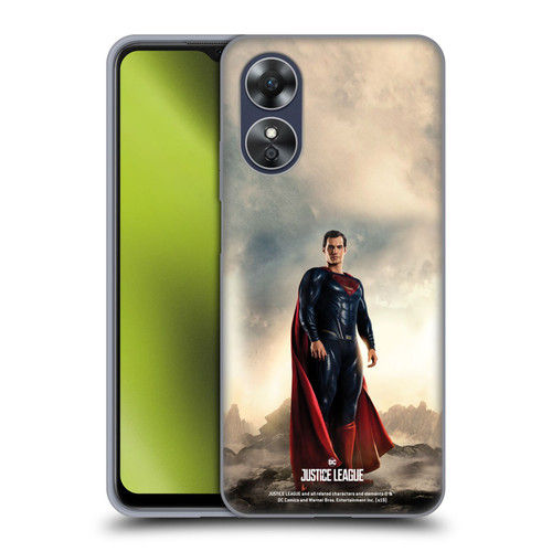 Justice League Movie Character Posters Superman Soft Gel Case for OPPO A17