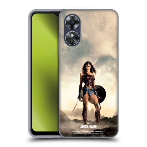 Justice League Movie Character Posters Wonder Woman Soft Gel Case for OPPO A17