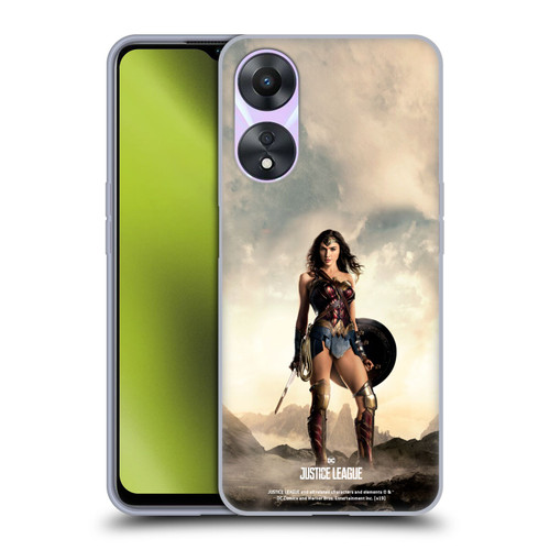 Justice League Movie Character Posters Wonder Woman Soft Gel Case for OPPO A78 5G