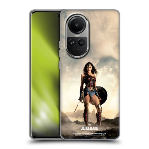 Justice League Movie Character Posters Wonder Woman Soft Gel Case for OPPO Reno10 5G / Reno10 Pro 5G