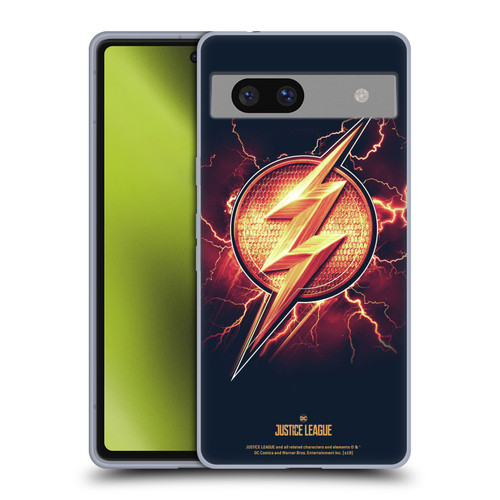 Justice League Movie Logos The Flash 2 Soft Gel Case for Google Pixel 7a