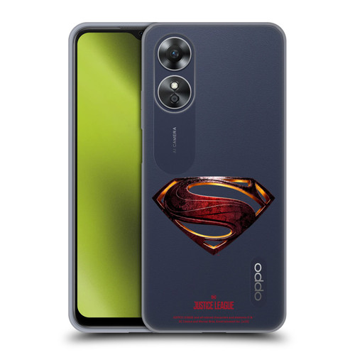 Justice League Movie Logos Superman Soft Gel Case for OPPO A17