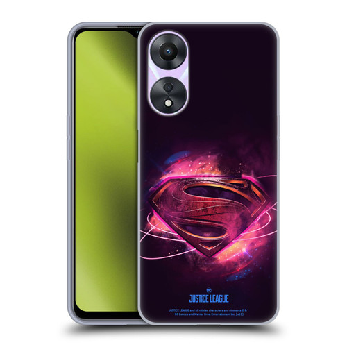 Justice League Movie Logos Superman 2 Soft Gel Case for OPPO A78 5G