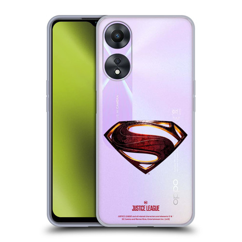 Justice League Movie Logos Superman Soft Gel Case for OPPO A78 5G